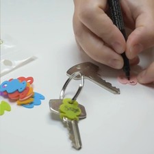 12pcs/lot Multicolor Key Top Covers Head Caps Tags ID Markers Mixed Toppers