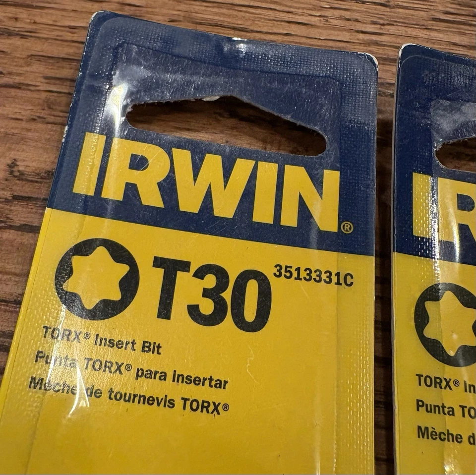 (4) Irwin 3053028 T30 Torx 1" insert bit Bits New - Image 2 of 3
