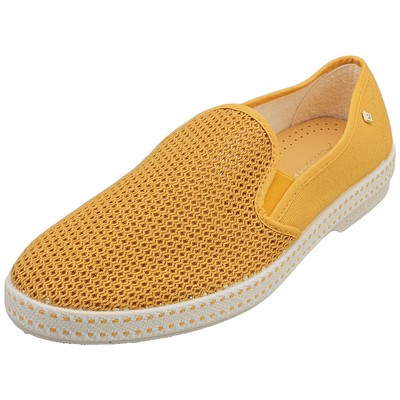 Rivieras Classic Toile Filet Mens Espadrille Shoes in Curry - 8 US 