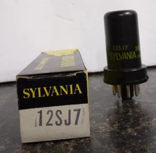 NOS / SYLVANIA 12SJ7 TUBE /  TESTED