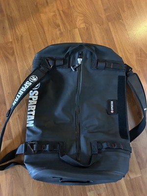 Spartan Race Waterproof Duffel Bag Gym Travel CrossFit Black