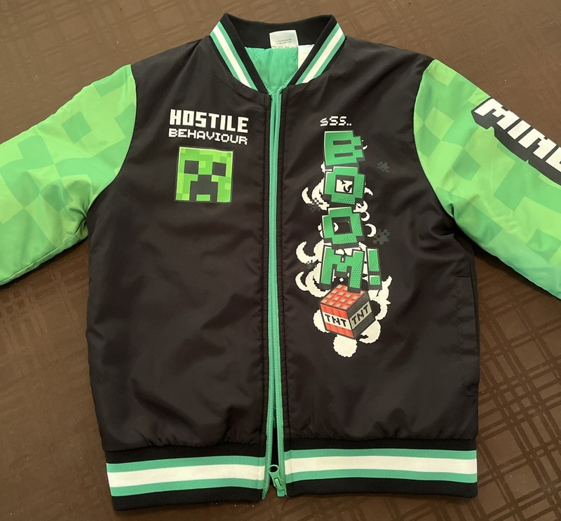 Minecraft Hostile Behavior Jacket Boom Size 8