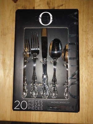 NEW Sealed Oneida Michelangelo 20 PC Flatware Set Service for 4 Stainless 18/10