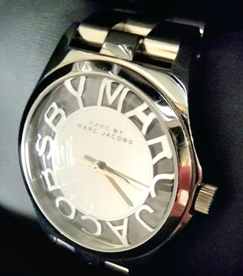 Reloj Mujer Marc Jacobs Henry Skeleton 7 Pulgadas Muñeca SIN Eslabones Extra Foto 4 de 4