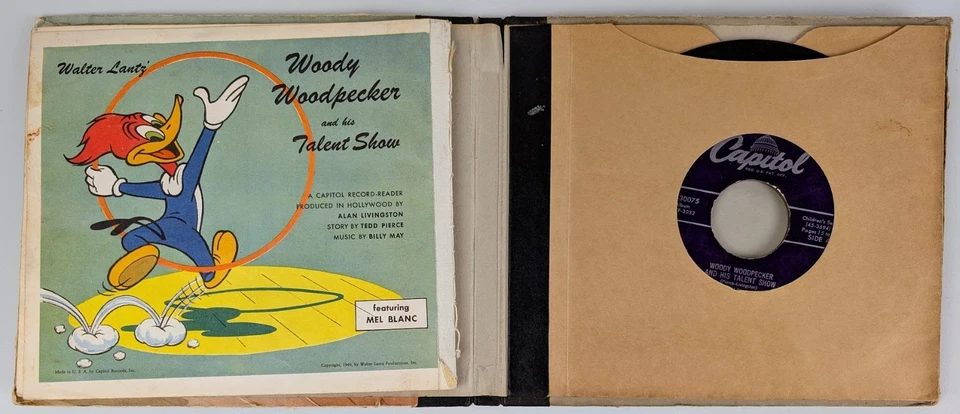 Woody Woodpecker And His Talent Show Capitol Record Reader 78 Audio Walter Lantz Foto 4 de 4