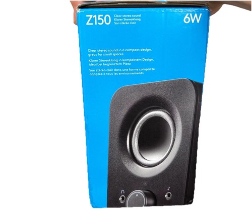 Logitec Stereo Speakers Z150 Midnight Black 6 Watts 2 Speakers Adjustable Volume - 第 5/6 張圖片