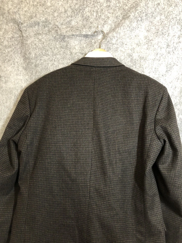 Gianfranco Ruffini 44L Marrón Italiano Cachemira Traje Abrigo Chaqueta Negocios Informal Foto 4 de 4