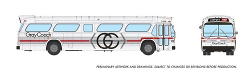 Autobús Rapido 753116 escala HO gris Late New Look Deluxe #1414 | Zustand: New
