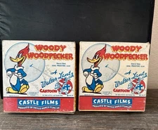 VTG WOODY WOODPECKER 8mm or 16mm SOUND PROJECTORS-SILENT Cartoons #497 #503