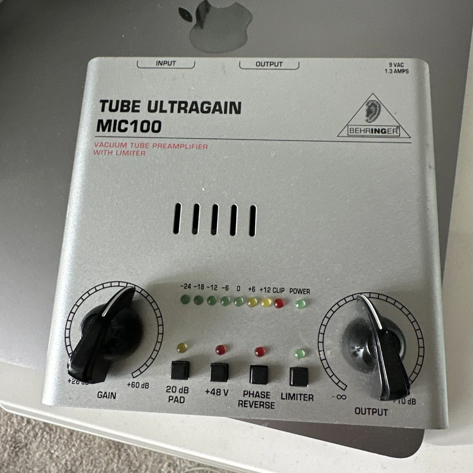 Behringer Tube Ultragain MIC100 Vacuum Tube Preamplifier - Image 4 of 4