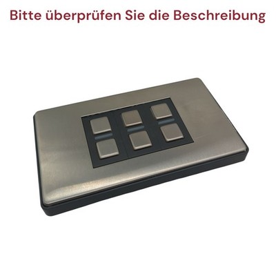 Lightwave LP23MK2 Smart Dimmer 3 Gang Edelstahl Alexa Google HomeKit