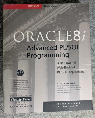 Oracle8i Advanced PL/SQL Programming Scott Urman Paperback w/ CD Very Good