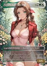 MTG FF - Aerith, Last Ancient - Fanart Borderless Style - EDH / Playtest