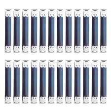 24Pcs Metal Internal Flex Frame, 10cm/3.9" Purse Frame Handbag Hinges, Silver