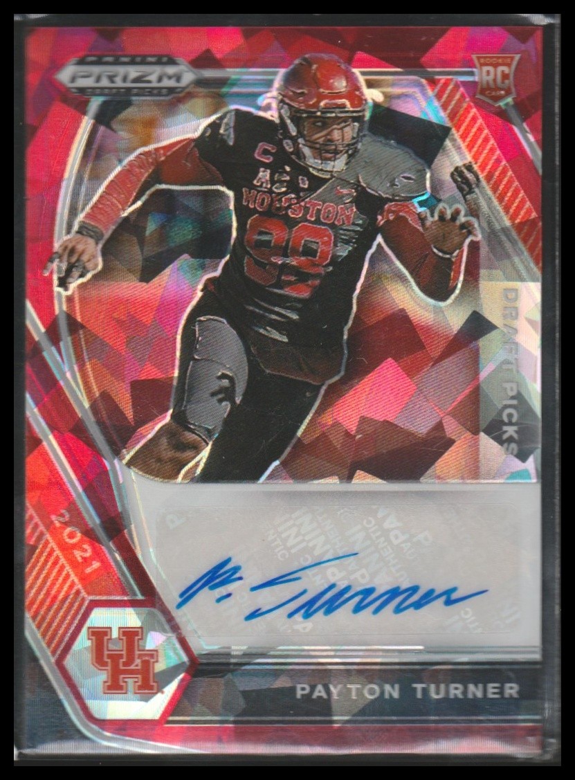 Payton Turner Panini Prizm Draft Picks Draft Picks Autographs #PTU Red Ice