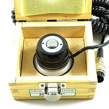 Z Axis Axial Optical Preset Gauge Gage ZOP-50 2" w/ Attached Cable in Wood Case
