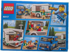 LEGO 60117 City Van & Caravan NEW SEALED Retired Camping Set with Dog NISB