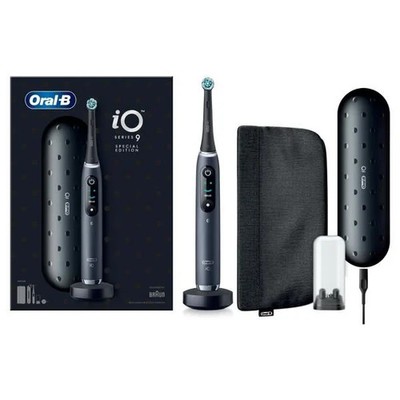 Neu Oral-B iO Series 9 Elektrische Zahnbürste Black Onyx Wiederaufladbar Smart 3D