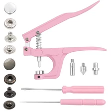 50 Sets Metal Snap Buttons with Pliers, 15mm Leather Snap Fasteners Kit with ...