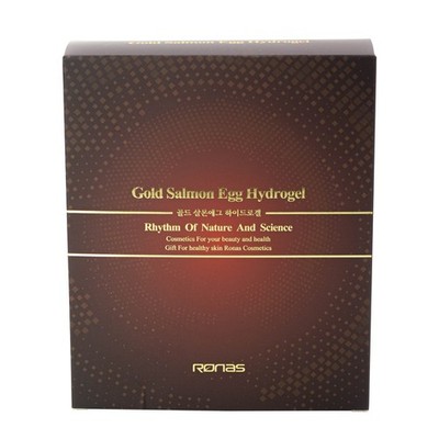 [RONAS] Gold Salmon Egg Hydrogel Mask Pack 25g*10ea / Anti-aging Moisturizing