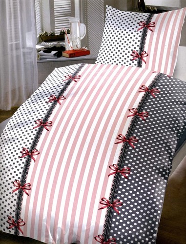 4tlg Bettwäsche Garnitur Bettbezug 135x200 Kissen Bezug 80x80 Mikrofaser NEU - Bild 95 von 110