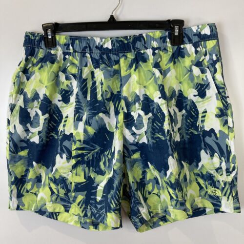 North Face Klasse V bedruckte Pull-On Shorts tropisches Tarnmuster 7" Schrittlänge Herren XL - Bild 2 von 10