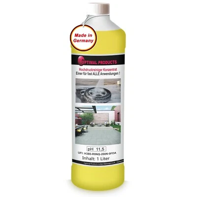 OPTIMAL PRODUCTS DIE BESSERE LÖSUNG Reinigungsmittel für Hochdruckreiniger | HD | Flüssigkeit | Konzentrat | 1 Liter