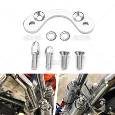 Springer Handlebar Tree Adapter Front End Clamp 3.5" 4.75" Riser Fit For Harley