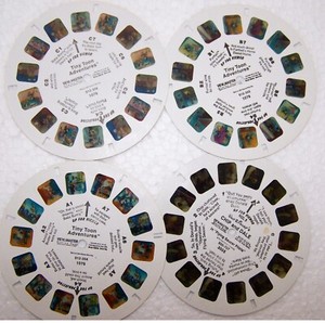 Four Walt Disney and Warner Bros. View-Master Reels Chip and Dale and Tiny Toons