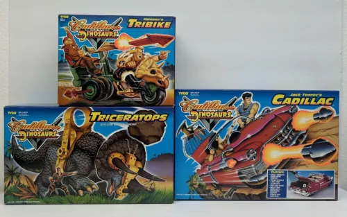 TYCO Cadillacs and Dinosaurs Hammer’s Tribike Triceratops Cadillac-1993 (NEW)