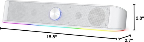 Versatile RGB Desktop Soundbar with USB Power & Adjustable Volume for Gaming - Picture 12 of 12