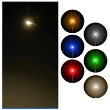 50X Wired Micro LED Pre-Soldered 0402,0603, 0805,1206 Copper Wire Lights SMD US