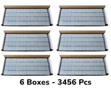 6 BOXES BUNDLE GRAY WHEEL WEIGHTS 1/4 OZ ADHESIVE TAPE 54 LBS LEAD-FREE 3456Pcs.