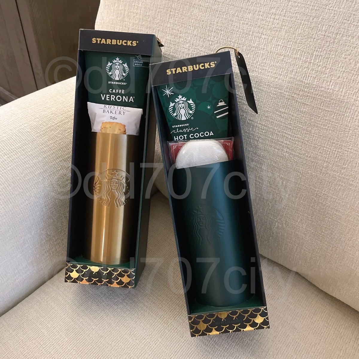 Starbucks 2023 Holiday Multi Gift Set 2 Stainless Steel Tumblers W