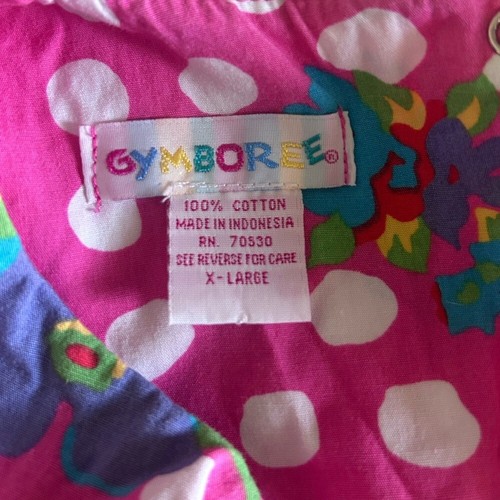 Vintage Girls Rainbow Tag Gymboree Pink Teal Sleeveless Dress Size XL 5-6 Years - Picture 3 of 11