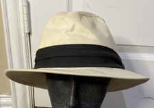 Vintage Adam Ivory Fedora Size XL Made in USA