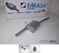 Imasaf Esd Auspuff Endtopf + Anbauteile FüR Ford Focus Kombi 1.4 16V 1999-2004