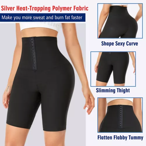 Sauna Leggings für Damen Jogginghose High Waist Kompressionsshorts Abnehmen Hot - Bild 13 von 43