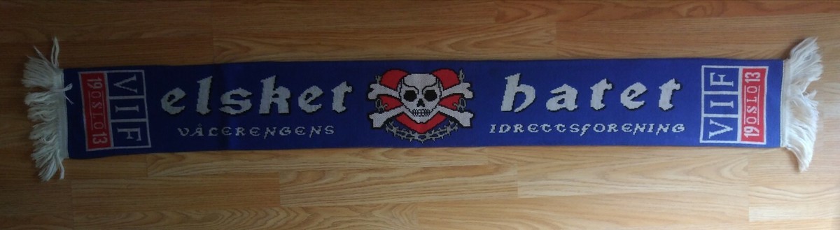 Écharpe De Football Valerenga FC - Double Face - Rare - Supporter Ultras