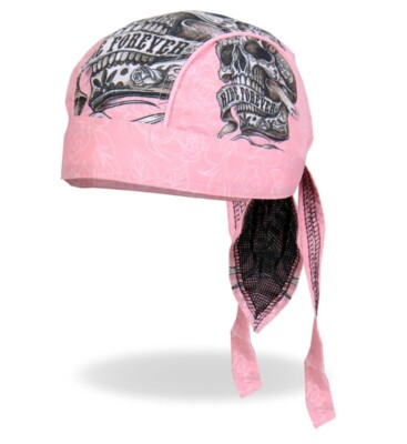 LADYS RIDE FOREVER Bandana Kopftuch Headwrap Biker Cap Biker Club Skull Girl