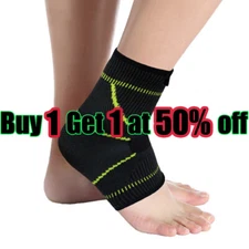 Ankle Brace Support Compression Sleeve Plantar Fasciitis Pain Relief Foot Wrap