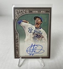 2015 Topps Gypsy Queen Yordano Ventura On Card Auto SP #GQA-YV Royals