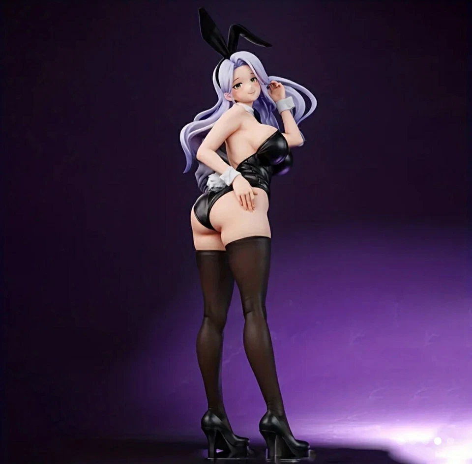 23cm Sexy Hase Anime -Figur Ohren Statue Sammeln Toy Grau - Bild 3 von 4