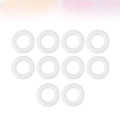 10 Pcs Anneau Polystyrene Artisanat D'ornement De Noël Bricolage Manquer