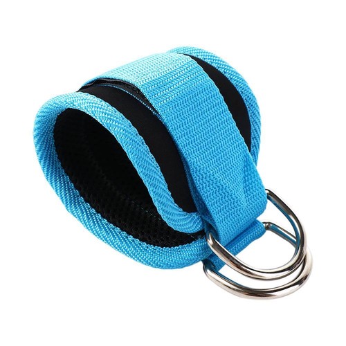 Cable Ankle Straps Gym Workouts Double D-Ring Ankle Cuffs Leg Strength Trainer - Picture 6 of 17