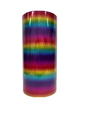 Gloss Rainbow Weavy Metallic 12" x 10FT Craft Permanent Adhesive Cutting Vinyl