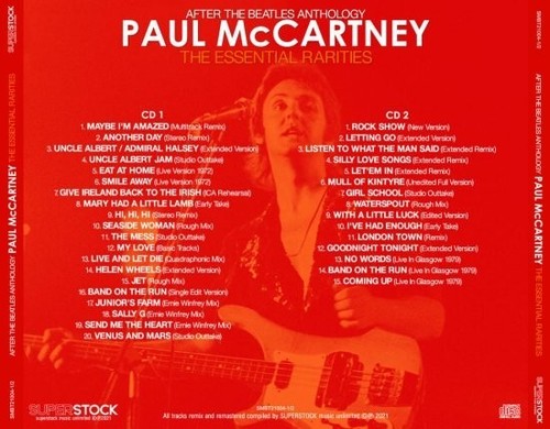 PAUL McCARTNEY - THE ESSENTIAL RARITIES : AFTER THE BEATLES ANTHOLOGY ...