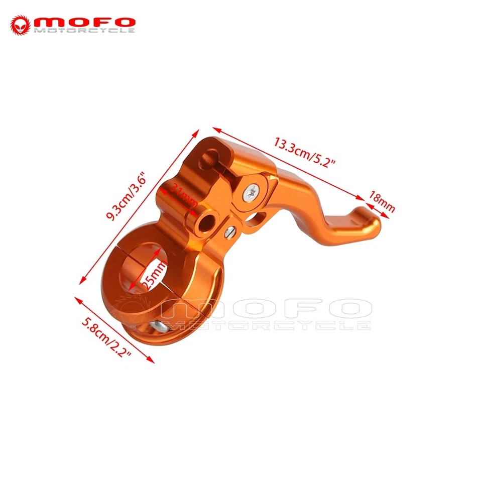 Palanca de embrague de palanca de freno de mano de 2 dedos más fácil de tirar para Harley Sportster SuperLow Foto 2 de 4