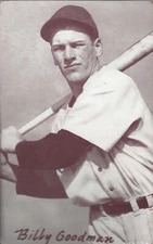 1947-1966 Exhibit Card BILLY GOODMAN (Batting) CHICAGO WHITE SOX