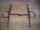 Used Stainless Full Cheek Copper Twisted Wire Snaffle Bit  5" Mouth   — photo 1